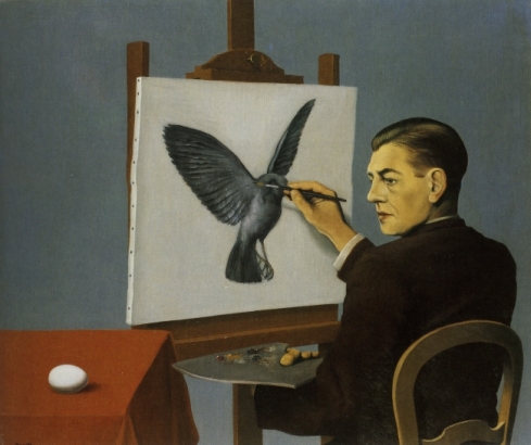 Rene Magritte - La Clairvoyance 1936_h410